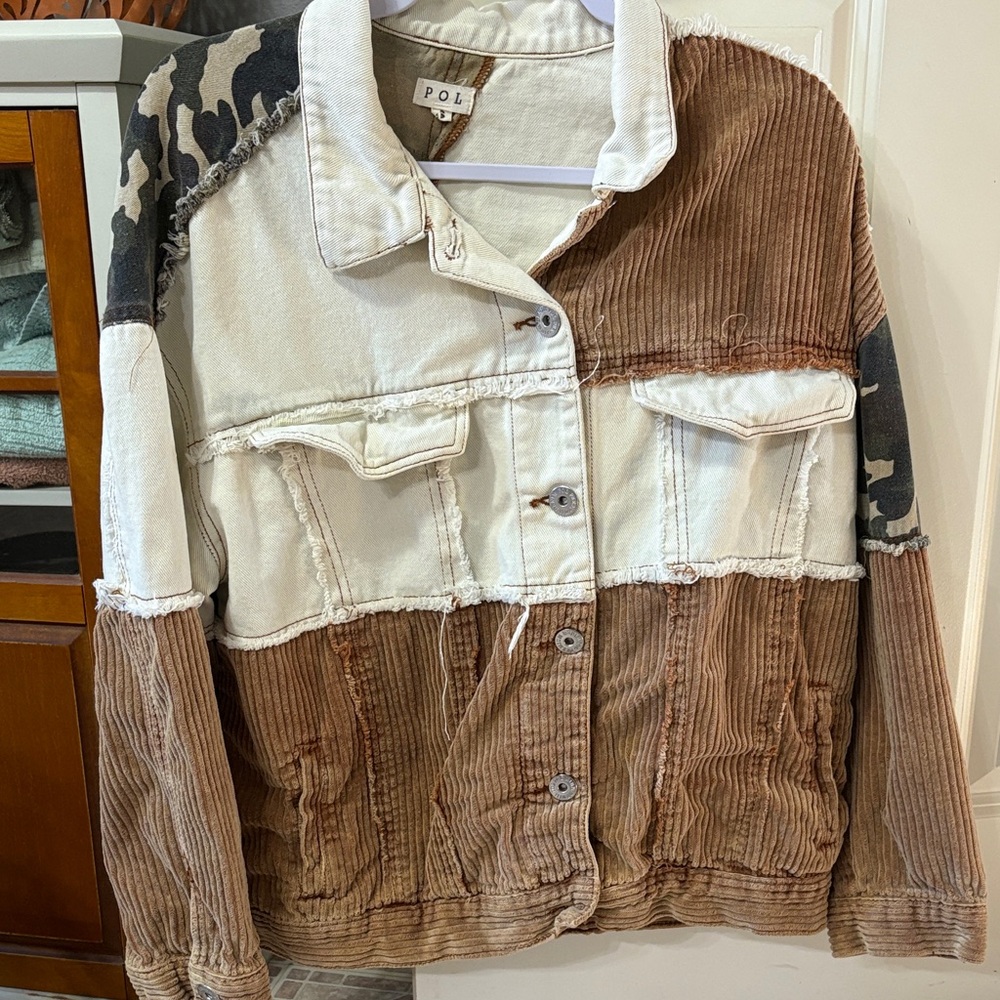 POL Multicolor Corduroy Jacket